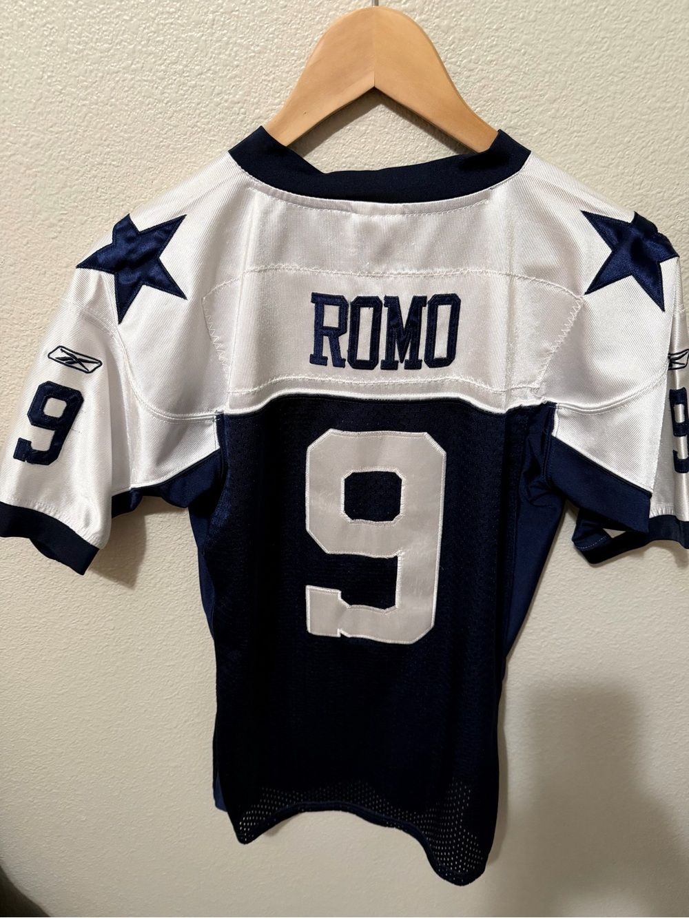 Reebok Navy and White NFL Football Jersey